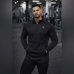 Gymshark Men’s Training Quarter Zip Black Size XL 1/4 Jacket NEW Sold Out ONLINE